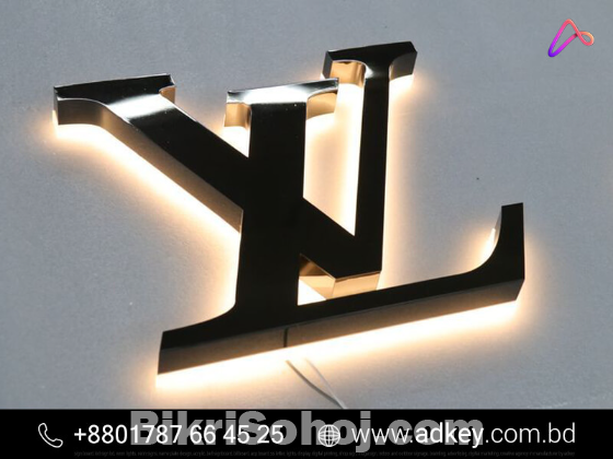 3D Outdoor Backlit Signage with SS Letter in Dhaka BD
